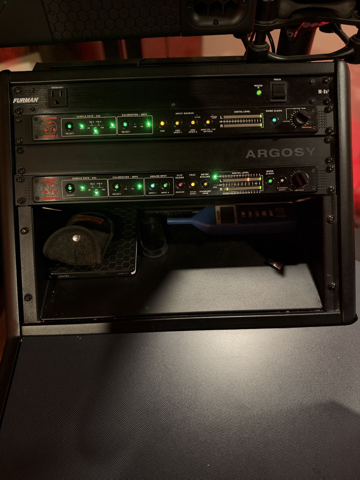 Room A rack — converters